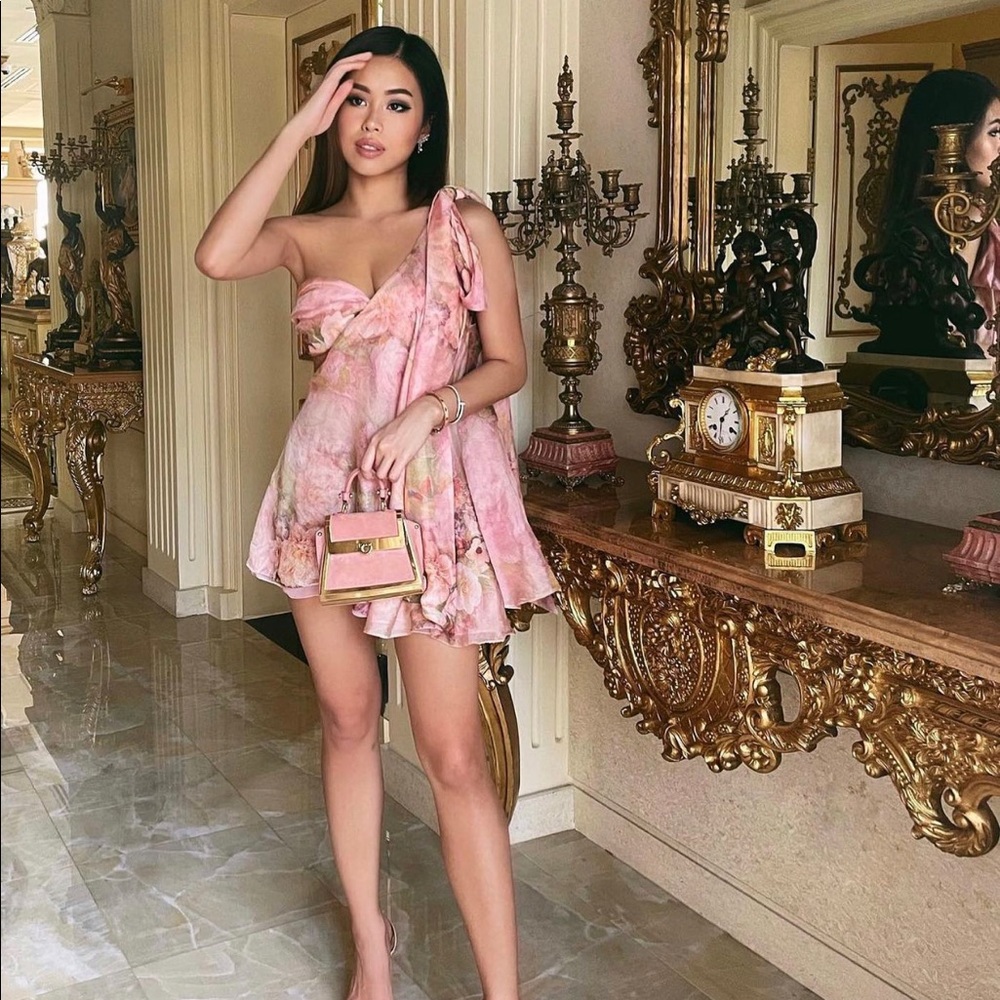 The Dolls House: Anthia Dress In Rose Silk